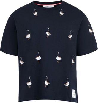 Thom Browne Donna, Top, Blu, M, new