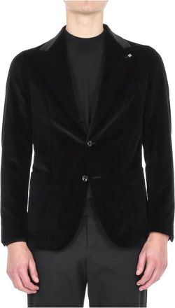 Tagliatore Giacca Pino Lerario - Heren - Blazers - Zwart - XL - Leer - Jassen