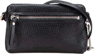 Burberry Pre-owned Cross Body Bags, female, Black, Size: ONE SIZE Pre-owned Leather Shoulder Bag