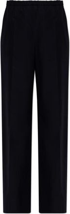 Moncler Katoenen Wijde Pijpen Broek - Dames - Wijde Broeken - Blauw - XS - Katoen - Broeken