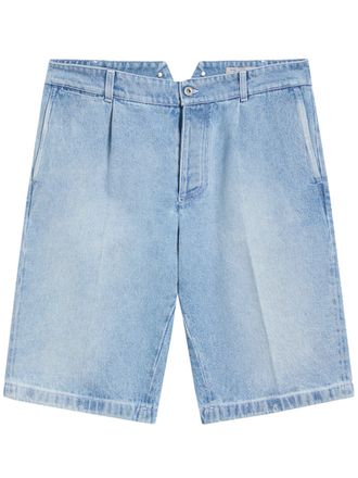 Pence Light Blue Diego Straight Cotton Shorts