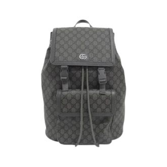 Gucci Pre-owned GG Supreme Backpack - unisex - Gucci Vintage - Vintage Backpacks - Black - ONE SIZE - Pre-owned