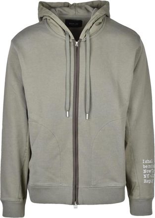 Replay Hooded Zip Sweatshirt - Heren - Vesten met rits - Groen - S - Katoen - Hoodies & sweatvesten
