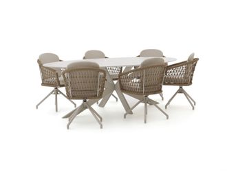 Manifesto Furniture Manifesto Tolmezzo/Furato 240cm dining tuinset 7-delig draaibaar