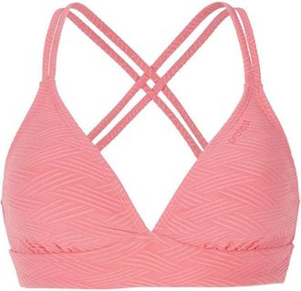 Protest Bade-Shirt PROTEST Bikini top MIXSupera 25, Damen, Gr. XXL, EURO, pink (guava pink), Obermaterial: 81% Polyester PES. 19% Elasthan EL., Bikini-Obertei
