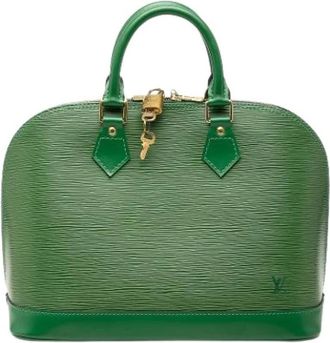 Louis Vuitton Pre-owned Alma PM - Dames - Vintage Handtas - Groen - ONE Size - Leer - Vintage