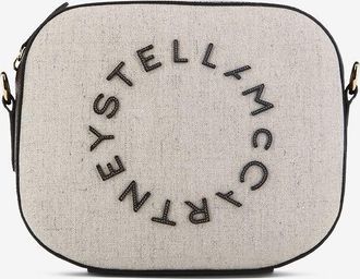 Stella McCartney Schultertasche aus Hanf und Appeal STELLA Logo Camera