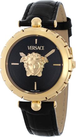 Versace Medusa Heritage Quartz Black Dial Ladies Watch VE9D00124