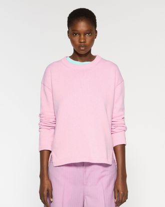 Serena Bute Cashmere Blend Relaxed Fit Jumper - Sheer Pink
