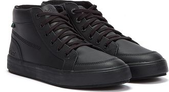 Kickers Tovni Hi Leather Mens Black Shoes Rubber - Size UK 10.5