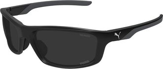 Puma PU0480S Polarized 002 Mens Sunglasses Black Size 62 - Free RX Lenses - Free RX Lenses