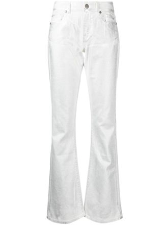 P.A.R.O.S.H. Jeans a vita media svasati - Bianco