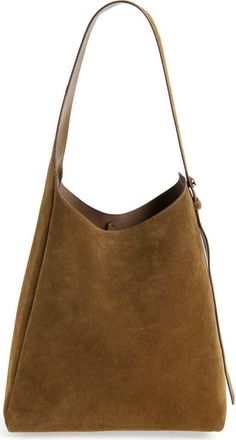 Tory Burch Romy Suede Hobo Bag in Deep Olive at Nordstrom