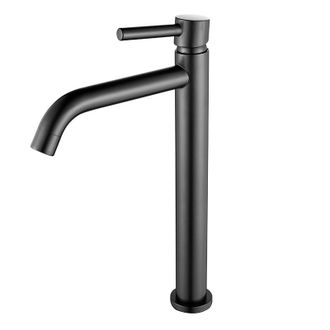 OEM Grifo Para Lavabo De Ba&ntilde;o, Acero Inoxidable 304, Ca&ntilde;o Cuadrado Alto, Negro Mate