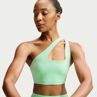 Nike Womens Zenvy Light-Support Sports Bra in Green | IM9910-391