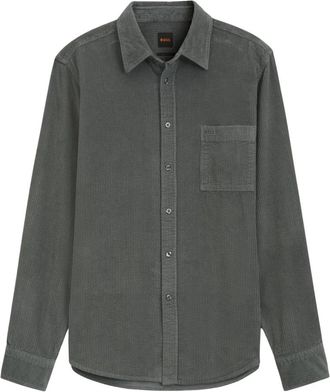 HUGO BOSS Casual Shirt - Heren - Casual Overhemden - Groen - L - Overhemden