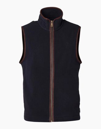 Holland Cooper Mens HOLLAND COOPER COUNTRY FLEECE GILET INK NAVY - Size: 40