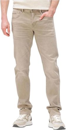 PME Legend Heren, Jeans, Beige, Maat: W34 L30 Katoen