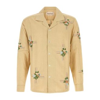 Baziszt Casual Shirts, male, Beige, Size: XL Cabin Shirt