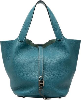 Herm&egrave;s Pre-owned Hermes Clemence Picotin Lock 22 SDD4ZOBV4HKNTCU2