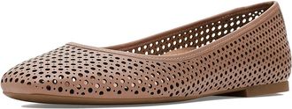 Vionic Orinda Perf Womens Flat Shoes Mocha Mousse Leather : 8.5 W