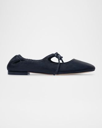 Bernardo Court Leather Ballet Flats