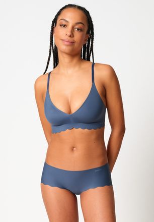 Skiny Soft-BH SKINY Micro Essentials, Damen, Gr. 36, Cup C/D, vintage indigo, Obermaterial: 72% Polyamid, 28% Elasthan, unifarben, normal, BHs Soft-BH, hera