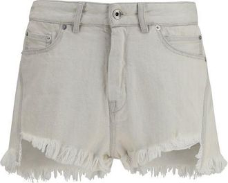 Rick Owens Beige Cotton Bermuda Womens Shorts