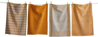 Tag Canyon Woven Dishtowel Set/4 Ochre Ochre Cotton Everyday in Orange at Nordstrom