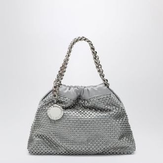 Stella McCartney Black Falabella Mini drawstring bag with drawstring closure