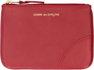 Comme Des Gar&ccedil;ons Classic Colour Line Zip Pouch - Dames - Clutches - Rood - ONE Size - Leer - Tassen