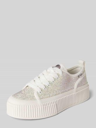 Buffalo Sneaker mit Ziersteinbesatz Modell MADISON GLAM in Weiss, Gr&ouml;&szlig;e 36