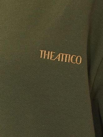 The Attico Color-Block Cotton Shirt - Green