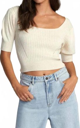 Rvca Katheryn Sweater In Latte