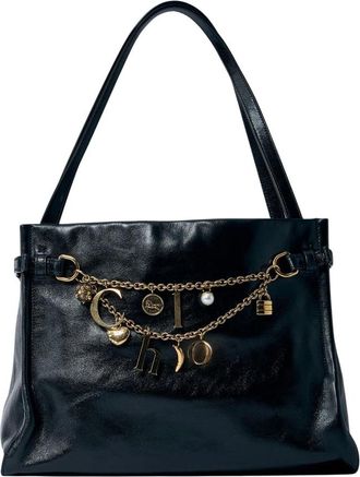 Chloé Tassen, Dames, Zwart, ONE Size, Leer, Leren Charme Hobo Tas