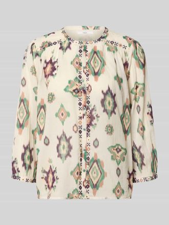 BA&SH Regular Fit Bluse mit 3/4-Arm Modell ODELIE in Ecru, Gr&ouml;&szlig;e XL