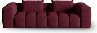 CXL by Christian Lacroix Sofá modular 3 plazas de tejido estructural granate