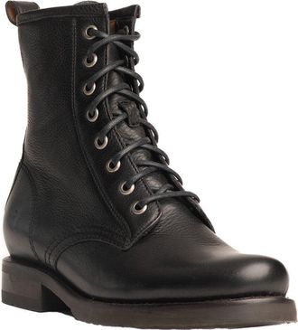 Frye Veronica Leather Combat Boot