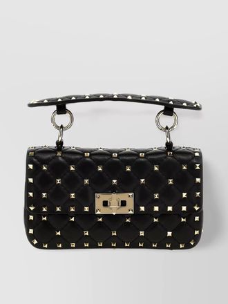 Valentino Garavani rockstud spike lamb leather cross-body bag