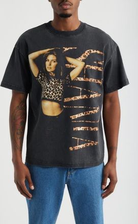 Bravado Oversize Shania Twain Graphic T-Shirt in Black Wash at Nordstrom, Size Xx-Large