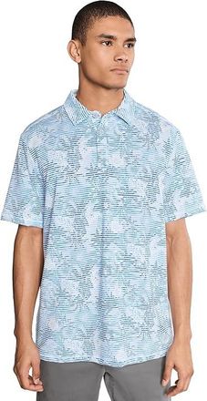Tommy Bahama Costa Wave Palm Azul Polo Mens Clothing Blue Vault : 2XL, Nylon/Polyester/Spandex