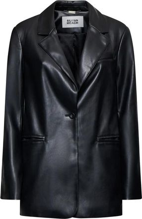 Silvian Heach Blazer met leren effect - Dames - Blazers - Zwart - L - Jassen