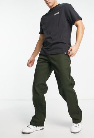 Dickies 874 straight fit work chino pants in olive green