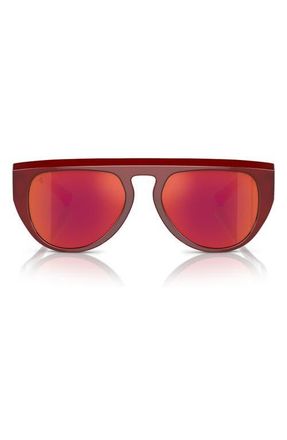 Ferrari 56mm Pilot Sunglasses in Red /Red at Nordstrom