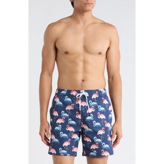 Trunks Surf & Swim Co. Sano 6.5-Inch Swim Shorts in Marine at Nordstrom Rack, Size X-Large