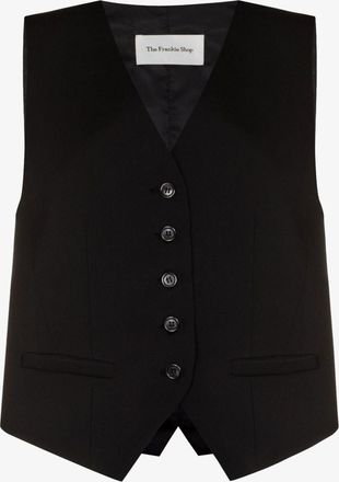 Frankie Shop Gelso Waistcoat - Womens - Rayon/TENCEL/Wool