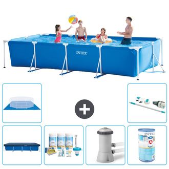 Intex Piscina Con Estructura Rectangular - 450x220x84 Cm - 7-piezas S40285