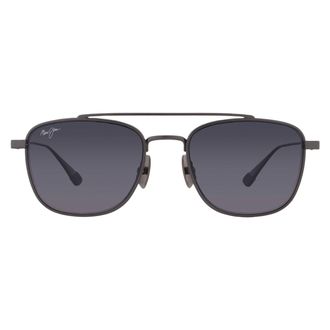 Maui Jim Kahana Neutral Grey Navigator Unisex Sunglasses GS640-17 53