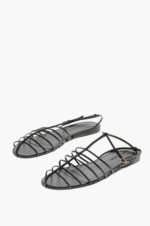 Proenza Schouler Sandali CAGE in Pelle con Suola in Cuoio taglia 41