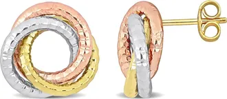 Delmar Open Love Knot Stud Earrings in Multi-Color at Nordstrom Rack